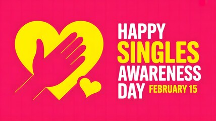 Obraz premium On Singles Awareness Day, embrace independence, personal freedom, self-care, confidence, and a positive mindset toward single living.