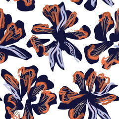 Pastel Abstract Floral Seamless Pattern Design