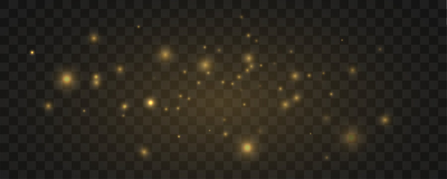 Floating stream of golden dust drifts lightly, forming smooth motion, airy depth, and subtle luminous glow. vector