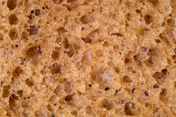 Rye bread as a texture, pattern, background