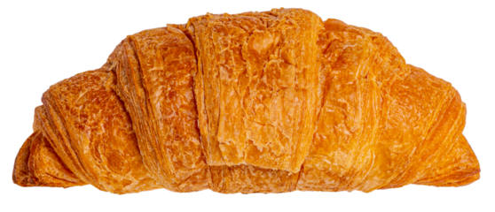 Isolated wheat croissant on a white background