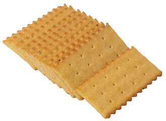 Isolated stack of biscuits on a white background