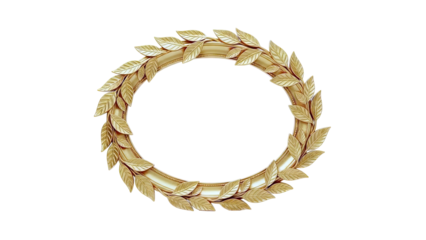 Golden Laurel Wreath Frame