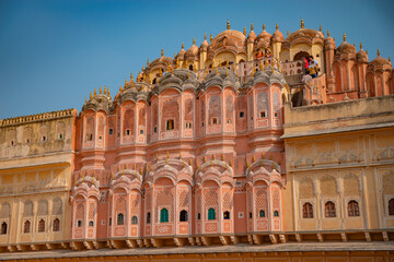 Hawa Mahal in Jaipur, the Pink City. Rajasthan
