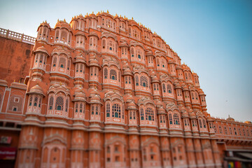 Hawa Mahal in Jaipur, the Pink City. Rajasthan