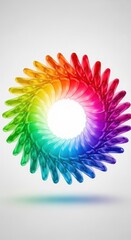 Obraz premium Rainbow Swirl Object Abstract Background