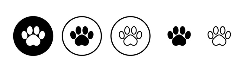 Paw icon logo design. paw print sign and symbol. dog or cat paw © LUNARA
