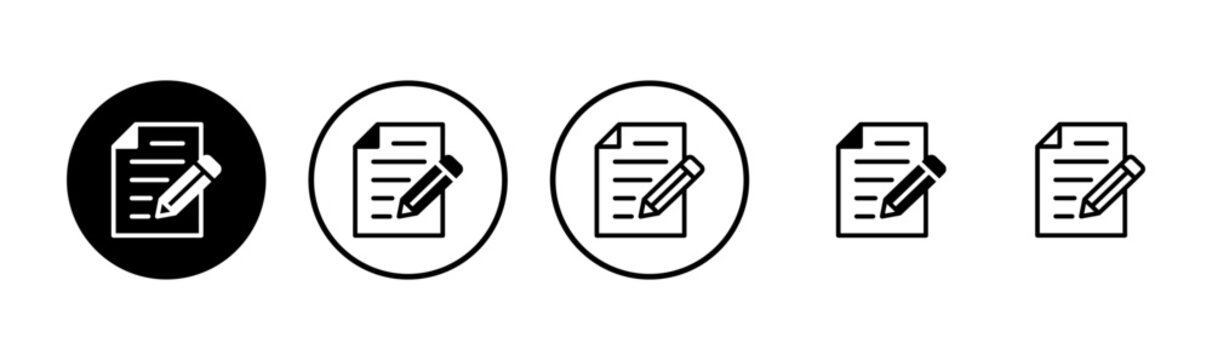 Note icon logo design. notepad sign and symbol