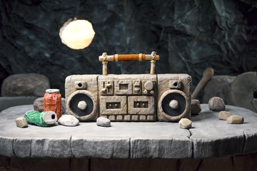 Party and fun in the prehistoric cave