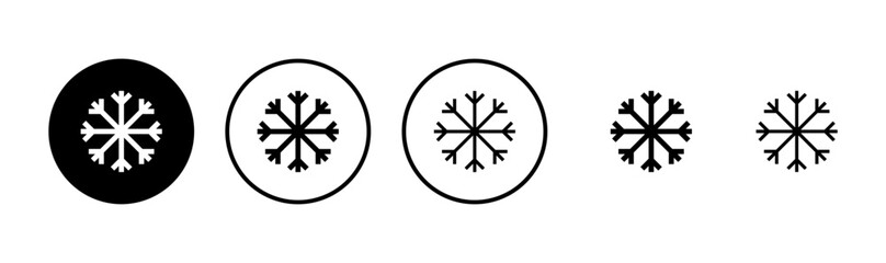 Snow icon logo design. snowflake sign and symbol