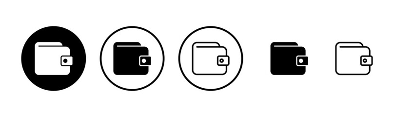 Wallet icon logo design. wallet sign and symbol