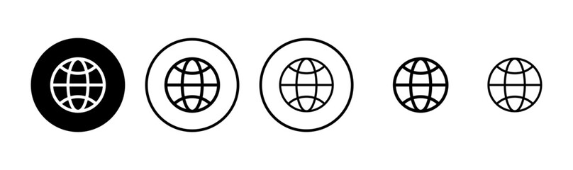 Web icon logo design. go to web sign and symbol. web click icon. Global search icon