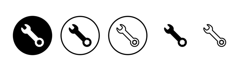 Wrench icon logo design. repair icon. tools sign and symbol