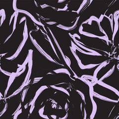 Pastel Abstract Floral Seamless Pattern Design