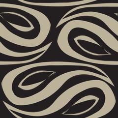 Neutral Colour Paisley abstract Seamless Pattern Design