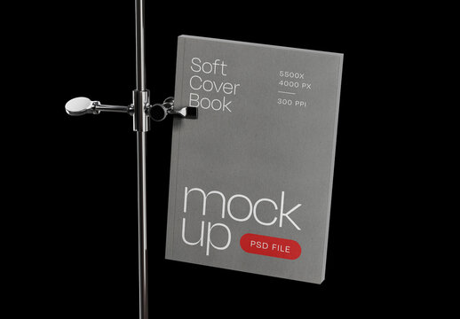 Softcover Book Mockup for Publishing and Editorial Design