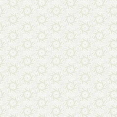 Subtle Floral Geometric Hexagon Repeating Pattern in Neutral Color Palette