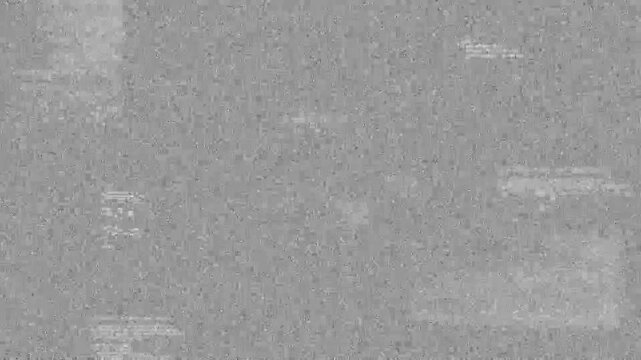 Digital animation of a television static screen with an alpha channel