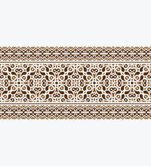 Detailed Ornament Geometric Vintage Pattern Decorative Artistic Border Design