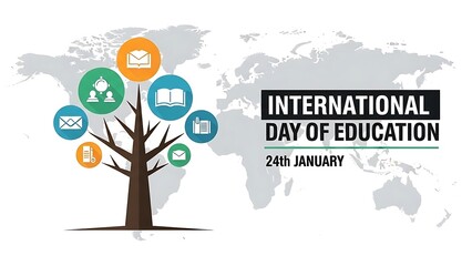 International Day of Education Tree of Knowledge Global Reach.