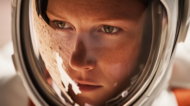 A focused astronaut gazes into the unknown. The universe beckons with limitless possibilities. Exploration is at the heart of human spirit. Generative AI