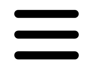 Obraz premium Hamburger Menu and Back Navigation Minimalist Icons