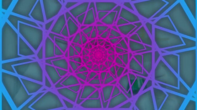 Animation of gradient tunnel in seamless pattern over equipment at the laboratory