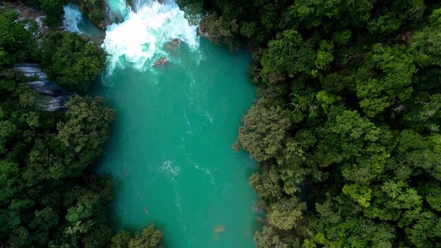 Explore Micos Waterfalls in Ciudad Valles Huasteca Potosina San Luis Potosi Mexico with nature and river activities