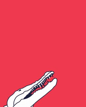 ferocious white crocodile
