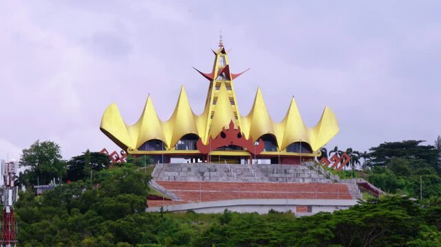 The iconic Menara Siger (Siger Tower) a Symbol of Identity in the Southeastern Tip of Lampung
