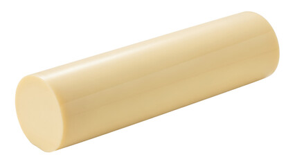 Egg tofu (tamago tofu) presented as a single intact cylindrical block