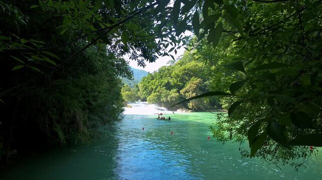 Explore Micos Waterfalls in Ciudad Valles, Huasteca Potosina Mexico in a beautiful outdoor setting