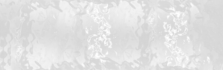Panoramic light gray frosted glass texture with an elegant wavy rippled effect. Translucent abstract background is perfect for modern architectural designs and sleek digital backdrops
