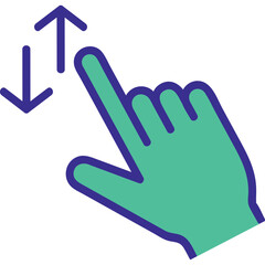 Scroll Gesture Icon © enathann