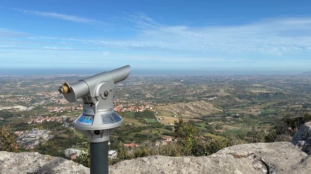 A Scenic View of San Marino and Rimini