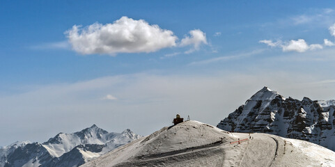 Risoul France ski resort mountain skiers