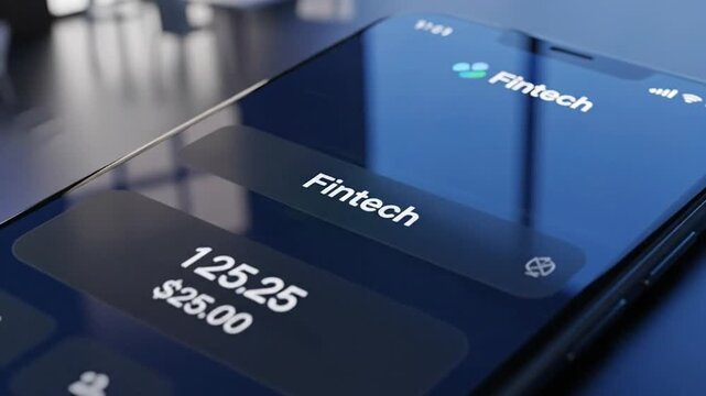 Mobile payment confirmation on fintech app