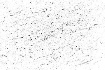 Grunge texture overlay distressed white background vector. Black scratched abstract pattern rough surface. Aged vintage worn noise grain design