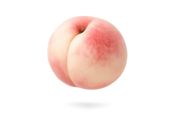 Perfect, delicious, peach with a transparent background, sweet fresh fruit