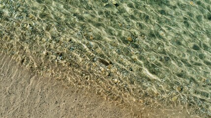 Gentle Ripples on Clear Shallow Water 
