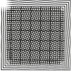 Wavy square mesh. Geometric grid Vector. Professional gray pattern detail. Abstract framed structural backdrop area. EPS 10.