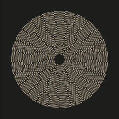 Brown faceted pattern. Geometric sphere Vector. Professional dark texture detail. Abstract round structural backdrop theme.