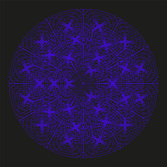 Sophisticated mandala ornaments. Sophisticated circle Vector. Symmetrical floral pattern. Sophisticated spiritual meditation