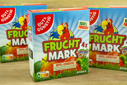 Fruchtmark Apfel Erdbeere zum Quetschen von Gut & G&uuml;nstig