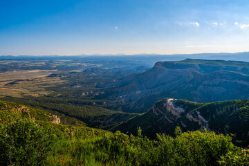 An overlooking view of nature in Mesa Verde NP, Colorado