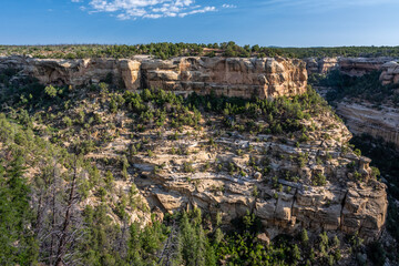An overlooking view of nature in Mesa Verde NP, Colorado