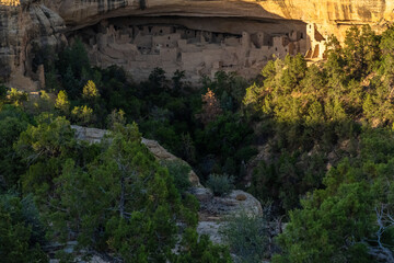 An overlooking view of nature in Mesa Verde NP, Colorado