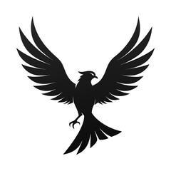 Obraz premium Majestic Eagle Landing with Wings Raised