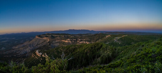 An overlooking view of nature in Mesa Verde NP, Colorado