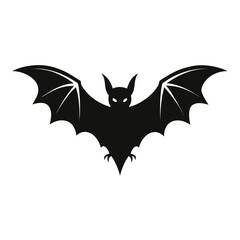 Fototapeta premium Stylized Black Bat Figure for Tattoo and Logo Concepts